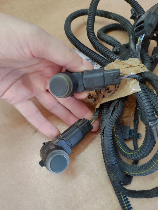 фото №6, 4x датчик pdc + джгут бампер перед opel meriva b ii 2010-2013 колір z22a