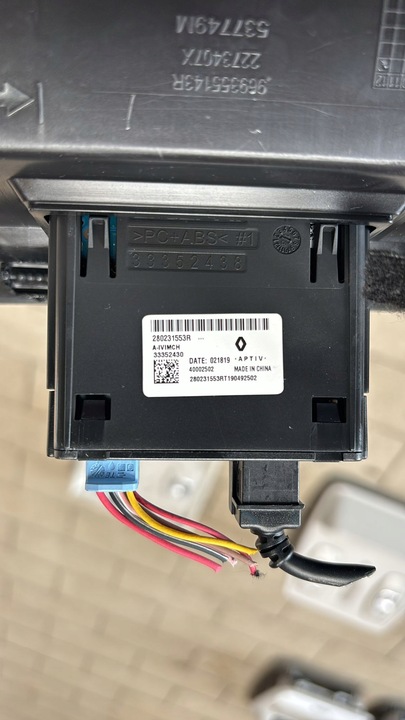 фото №7, Тунель середній рамка usb renault zoe ii рестайлінг 969355143r 280231553r