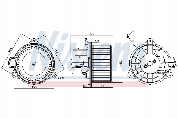 фото №8, Двигатель электрический nissens 87392 pl dystrybucja