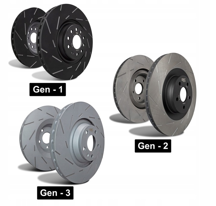 фото №2, Nacinane диски ebc usr slotted - opel signum opc перед 314mm