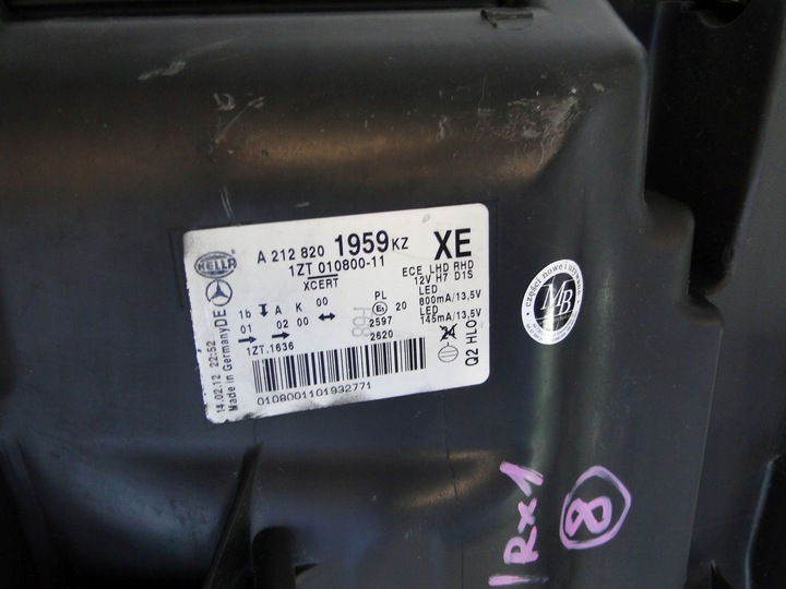 фото №14, Mercedes e w212 s212 212 лампа передня ліва ксенон bi-xenon ils керована