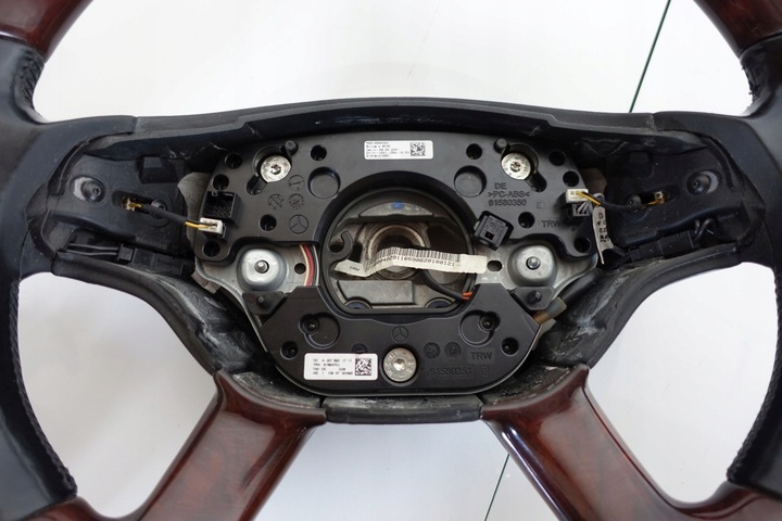 фото №8, Mercedes w221 кермо w216 дерево дерев'яна 2214600403 з підігрівом