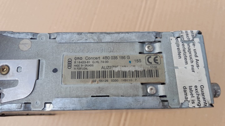 фото №11, Магнітола cd магнітола + код audi a6 c5 рестайлінг 4b0035186g