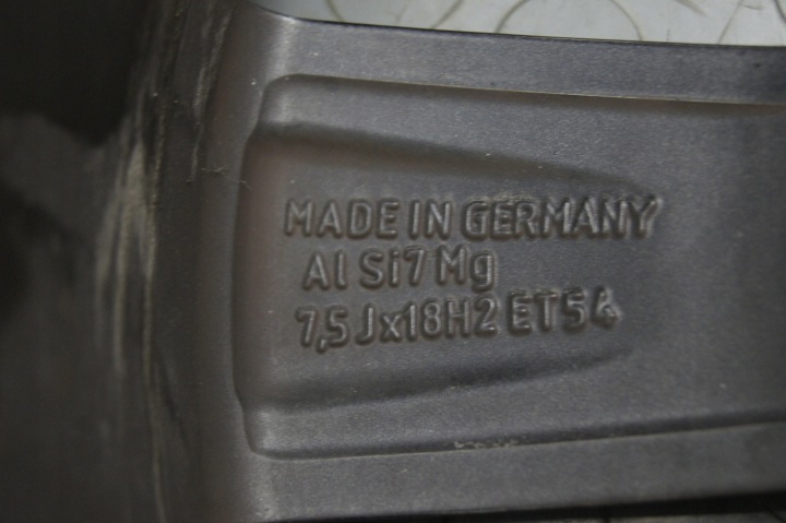 фото №10, Алюминиевый диск 5x112 r18 18'' et54 audi a3 8p 3d