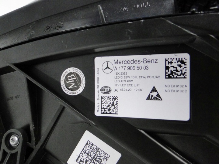 фото №13, Mercedes w177 177 правая фара led high perform uk