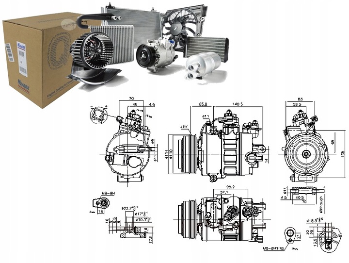 фото №13, Компрессор кондиционера подходит для: ford galaxy iii, mondeo v, s-max 2.0