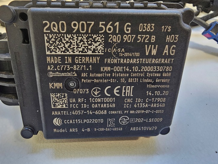 фото №9, Seat ateca жгут бампера + радар дистроник 575971095 2q0907561g