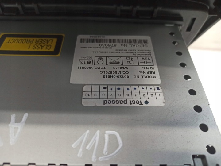 фото №7, Toyota aygo магнитола cd aux панель полка 86120-0h010