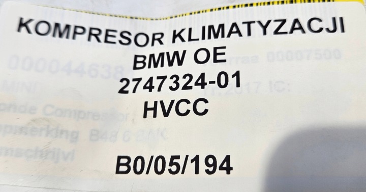 фото №7, Компресор кондиціонера bmw (oem) 2747324-01