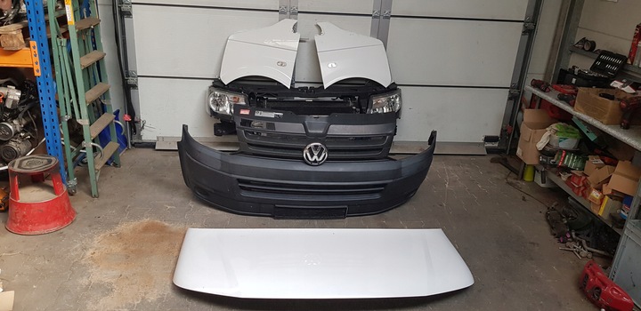 фото №12, Комплектный перед vw t5 рестайлинг 2.0tdi caa lb9a капот бампер лампы крылья