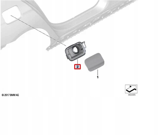 фото №9, Bmw 7 g12 кришка кришки заливання пального 51177358677 oem