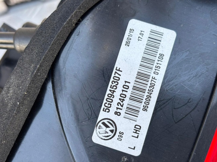 фото №10, Vw golf vii фара зад левая правая комплект gti gte 5g0945208 5g0945207