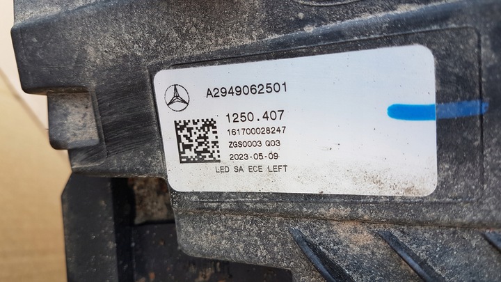 фото №10, Лампа перед ліва mercedes eqe suv w294 digital light повний led