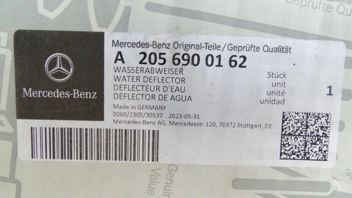 фото №10, Mercedes c-klasa w205 2014- молдинг скла лобовий ліва a2056900162 нова