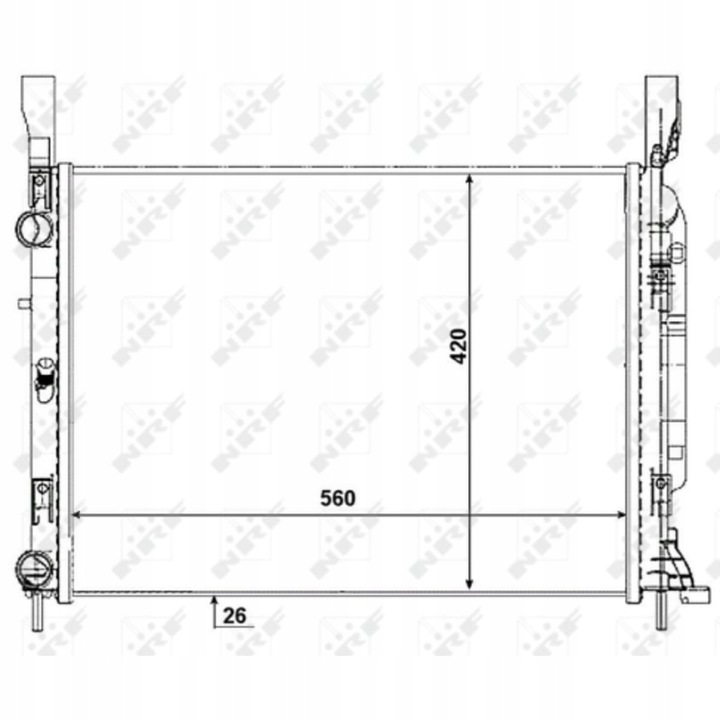 фото №1, Радіаторів води renault kangoo ii 08-12 1.6 1.5