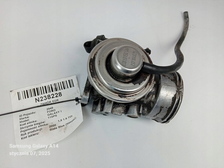 фото №1, Клапан egr 038131501aa ford galaxy i