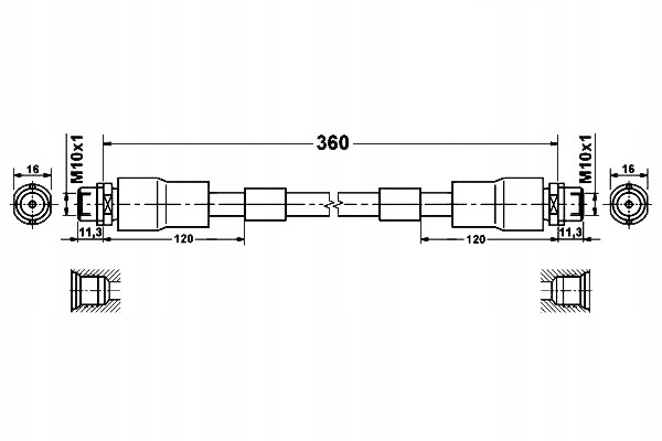 фото №1, Ate шланг гальмівний audi a8 4.2 quattro 4d2. 4d