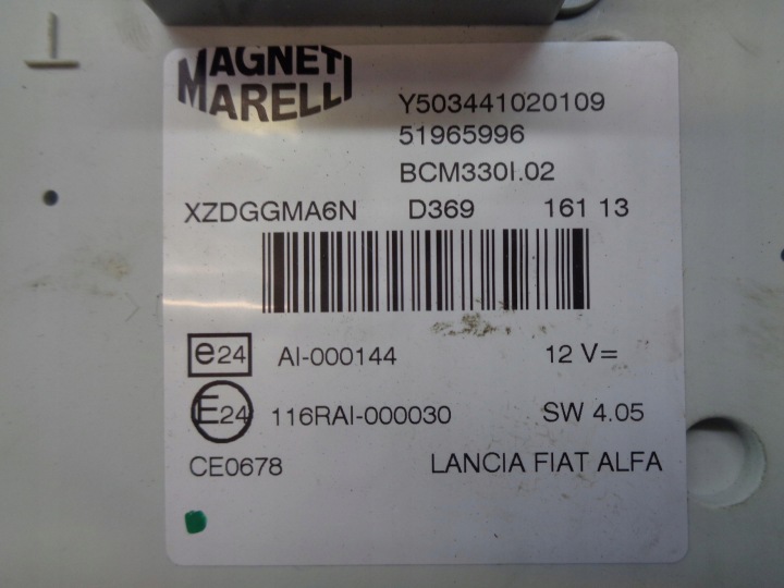 фото №7, Компьютер замок зажигания bsi fiat 500l 1.3 16v m-jet 2012-