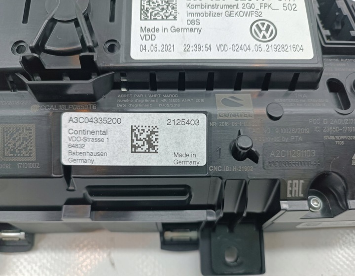 фото №7, Прилади спідометр  дисплей віртуальний cockpit vw t-cross 1.0 2g0920320a