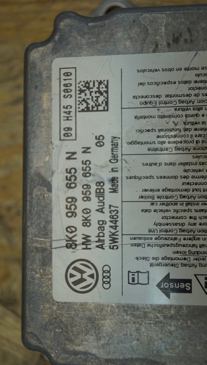 фото №9, Датчик модуль подушка безопасности audi a4 b8 8k0959655n