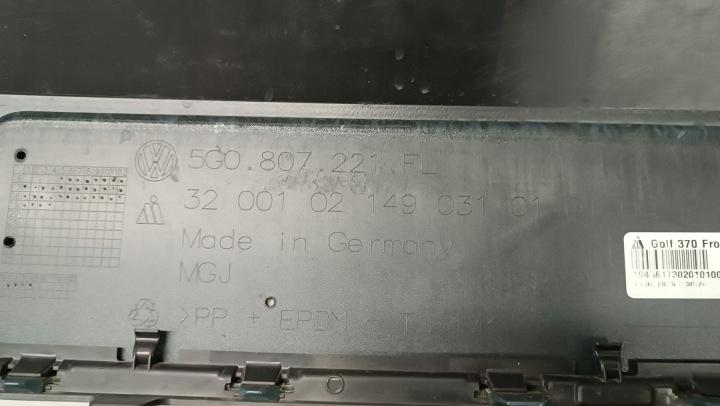 фото №15, Бампер перед передний volkswagen vw golf 7 vii 5g0 рестайлинг 17-19 /+ лампы