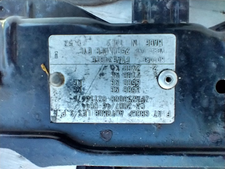 фото №11, Fiat ducato iii jumper boxer pas перед переднє верхній підсилювач балка