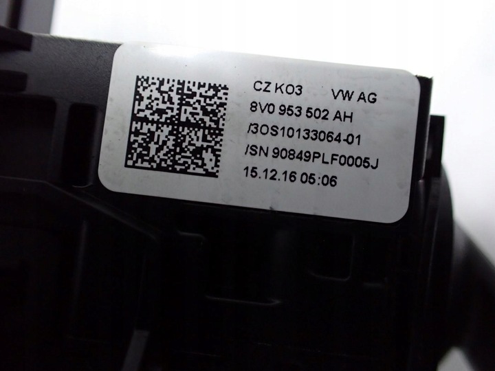 фото №10, Кермовий/підкермовий перемикач стрічка комбінований 8v0953521hb оригінал audi a3 8v 17r