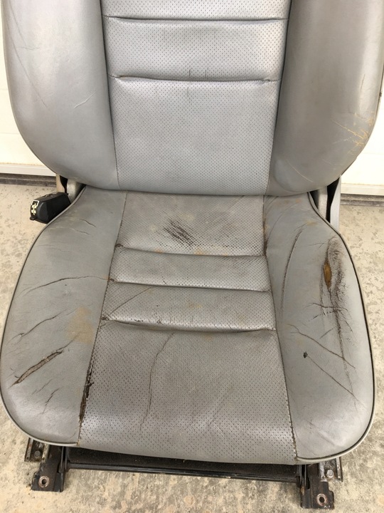 фото №6, Сидіння лівий водія mercedes w126 sec купе сіра сірий шкіра c126