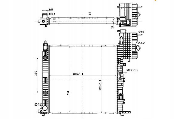 фото №2, Радіаторів двигуна nrf 6385012201 a 6385012101