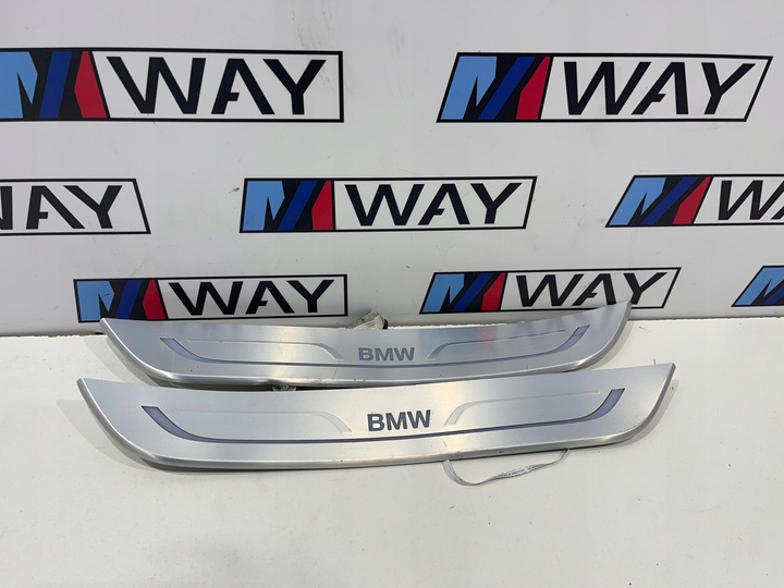 фото №13, Bmw g11 планки накладки пороговые подсвечиваемый комплект европа