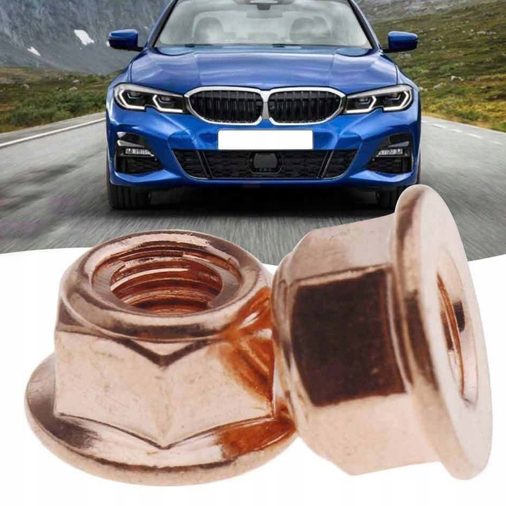 фото №9, Гайка коллектора выпускного медная m8 55szt