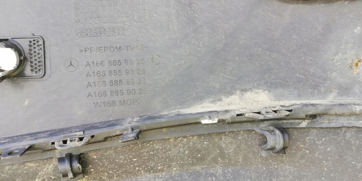 фото №11, Mercedes ml 166 бампер задній зад