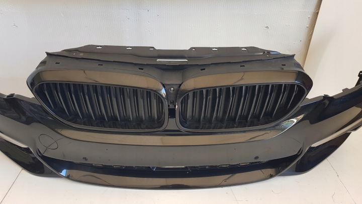 фото №7, Бампер передний перед решётка противотуманка led bmw 5 g30 g31 м-пакет