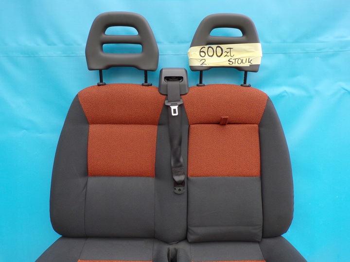 фото №5, Ducato 2006- сиденье двойной диван пассажира правые ze stolikiem rudy