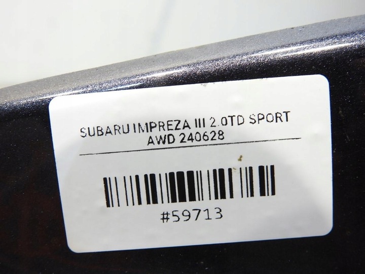 фото №9, Планка накладка порога права 61k subaru impreza iii gh