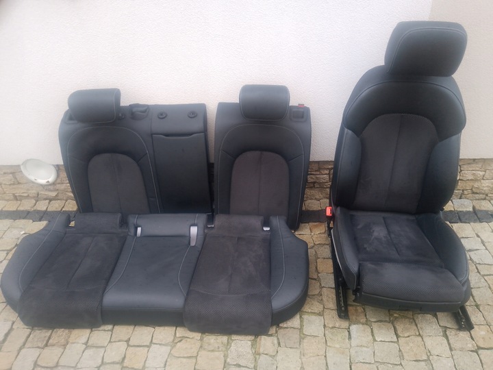 фото №15, Сиденья s line recaro вентиляция массаж q8 sq8 q7 4m кожа алькантара a6 4g c7