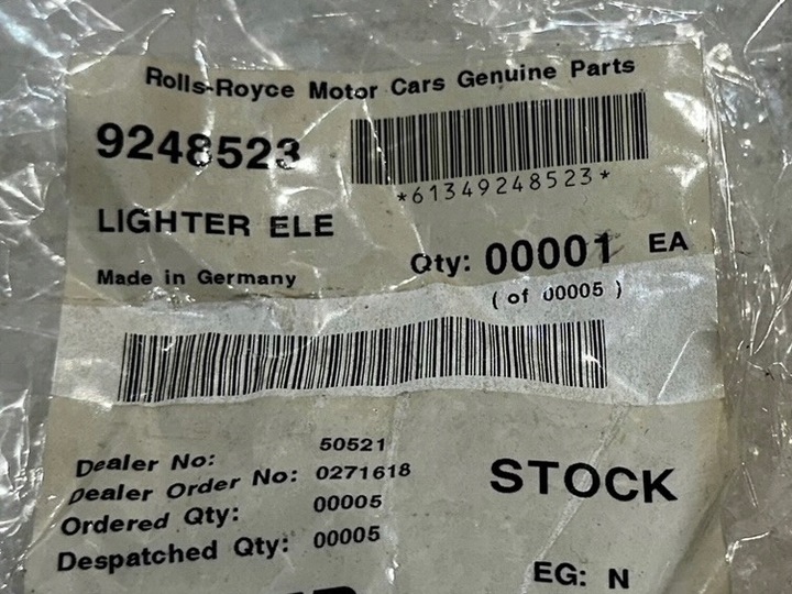 фото №5, Rolls ghost рейз dawn phantom заглушка gniazdka прикурювача 61349248523