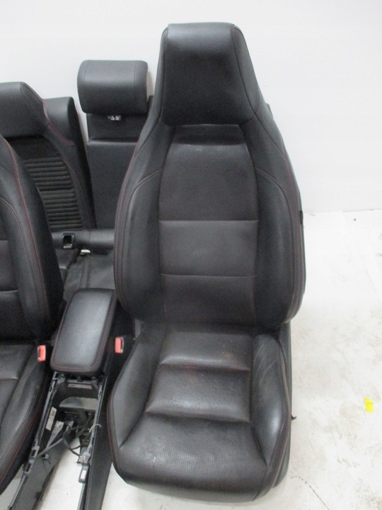 фото №5, Сидіння оббивка шкіра mercedes cla 117 amg