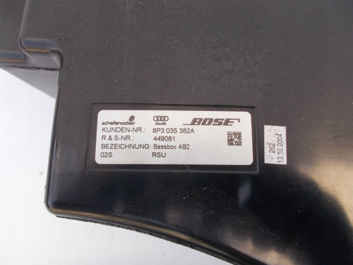 фото №12, Динамік перед зад басовий bose audi a3 s3 8p 3 двері 2003 8e0035411a