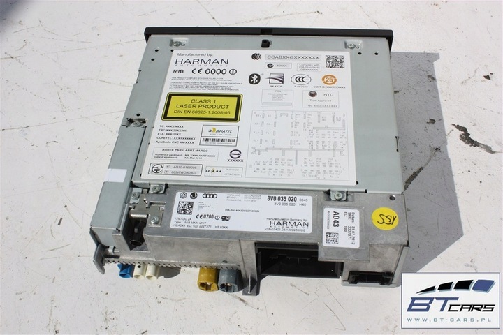 фото №11, Audi a3 набір mmi 3g+ монітор + зчитувач mib + панель 8v0035020 8v0919604 8v