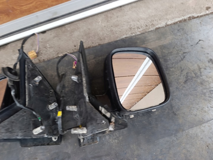 фото №9, Vw t5 комплект зеркал 5 pin чёрные лакированные