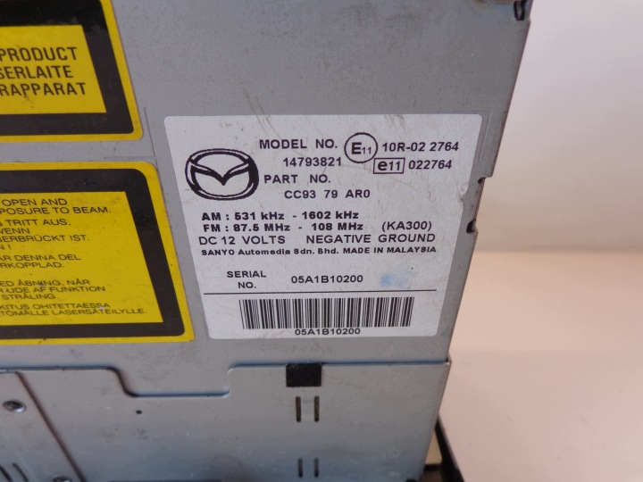 фото №7, Mazda i 5 cr 05-10 магнитола заводские cd cc93 14793821