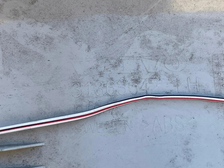 фото №7, Volvo xc90 планка накладка захист порога порогова лівий перед світла beż