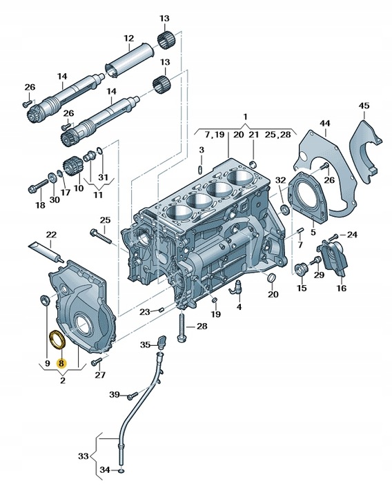фото №1, Новое оригинальные audi оригинальный номер сальник вала 06l103085b
