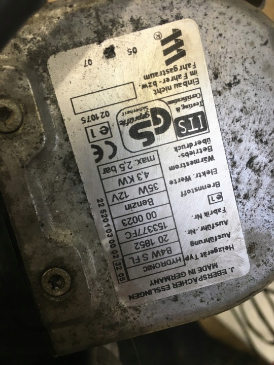 фото №12, Вебасто отопление стояночный eberspaecher hydronic b4ws -fl 1533 77 fc
