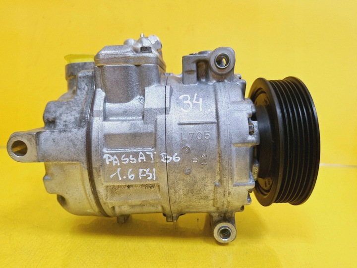 фото №6, Компрессор компрессор кондиционера 1k0820859c vw passat b6 1.6 fsi nr34