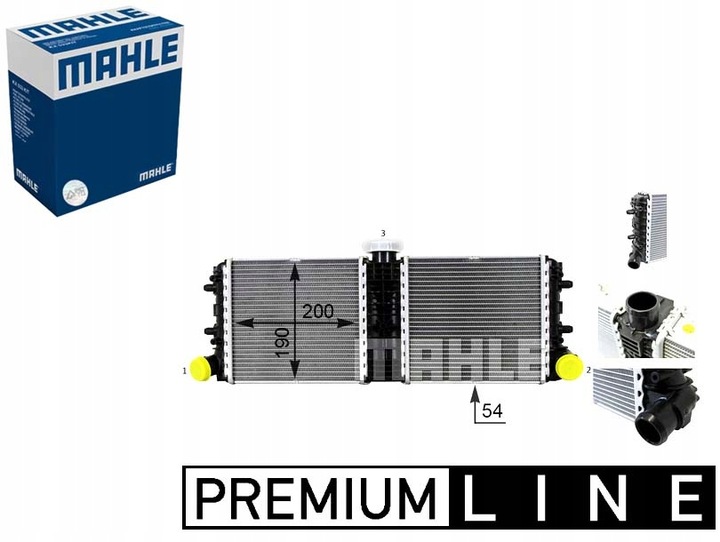 фото №1, Радіаторів двигуна води audi r8 r8 spyder 4.2 5.2 04.07-07.15 mahle