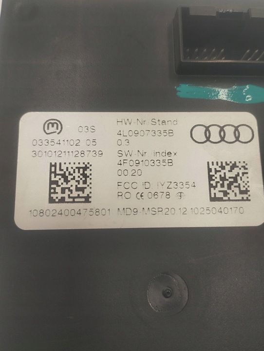 фото №4, Audi q7 4l модуль / блок управления системы bezkluczykowego 4l0907335b