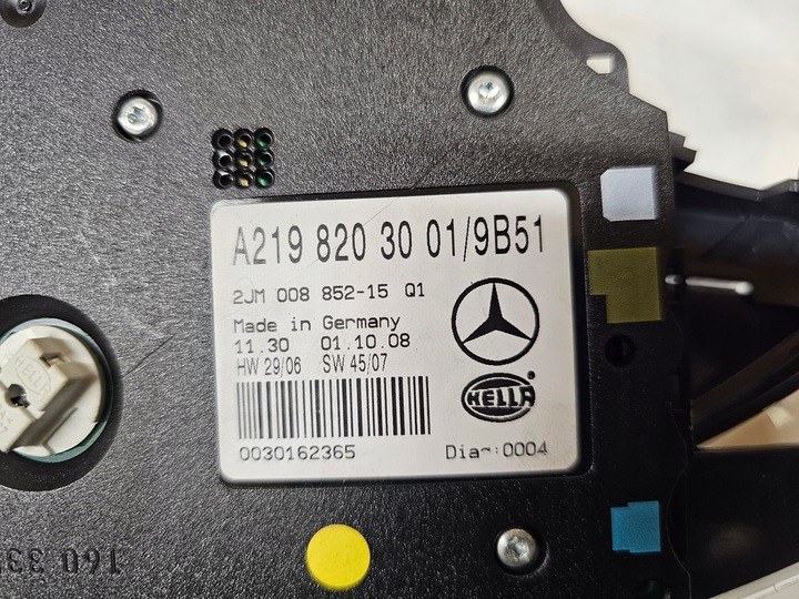 фото №11, Mercedes cls c219 w219 лампа освітлення кабіни інтер'єру a2198203001