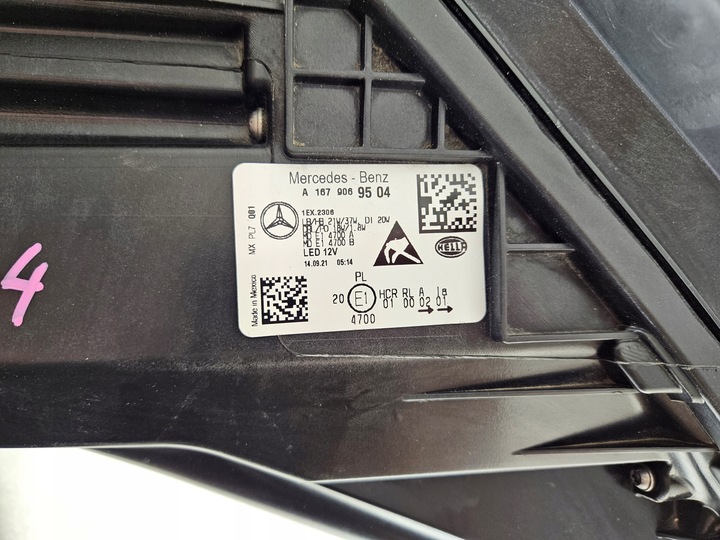 фото №14, Mercedes gle w167 повний led performance лампа ліва